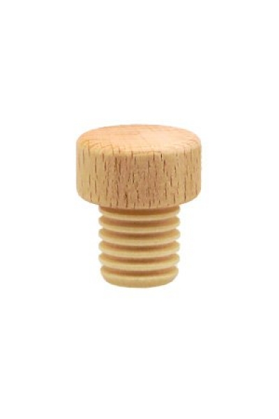 Holzgriffkorken PE flach natur 19,5mm gerillt